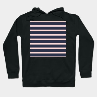 Pink and Navy Stripes Hoodie